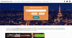 Desktop Screenshot of hotel-pas-cher-paris.fr